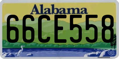 AL license plate 66CE558