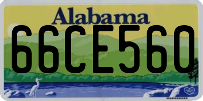 AL license plate 66CE560