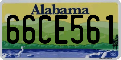 AL license plate 66CE561