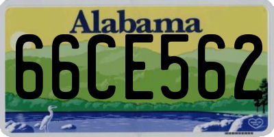 AL license plate 66CE562
