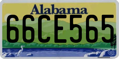 AL license plate 66CE565