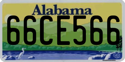AL license plate 66CE566