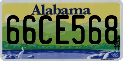 AL license plate 66CE568