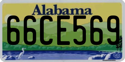 AL license plate 66CE569