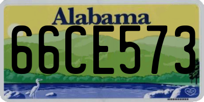 AL license plate 66CE573