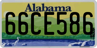 AL license plate 66CE586