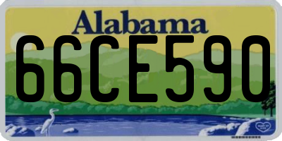 AL license plate 66CE590