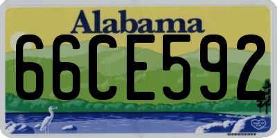 AL license plate 66CE592