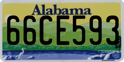 AL license plate 66CE593