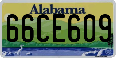 AL license plate 66CE609