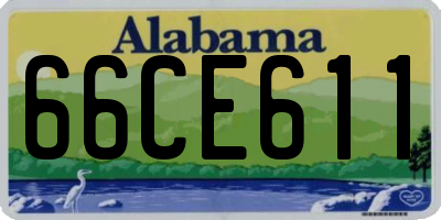AL license plate 66CE611