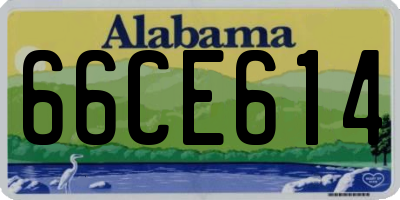 AL license plate 66CE614