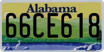 AL license plate 66CE618