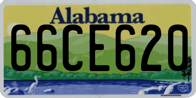 AL license plate 66CE620