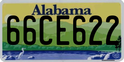 AL license plate 66CE622