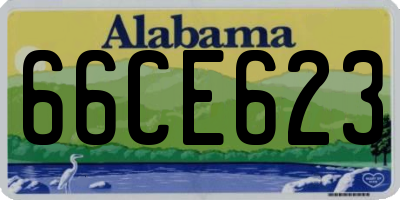 AL license plate 66CE623