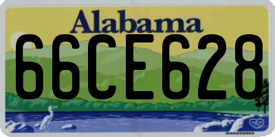 AL license plate 66CE628