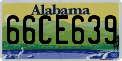 AL license plate 66CE639