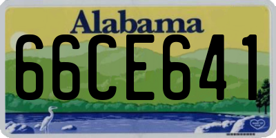 AL license plate 66CE641