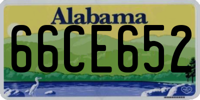 AL license plate 66CE652