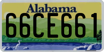 AL license plate 66CE661