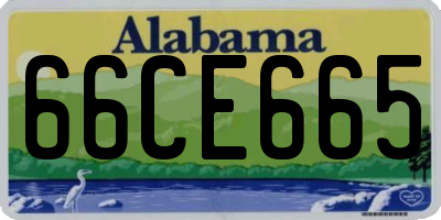 AL license plate 66CE665