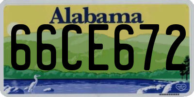 AL license plate 66CE672