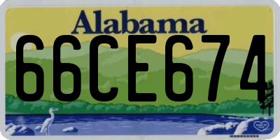 AL license plate 66CE674