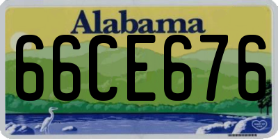 AL license plate 66CE676