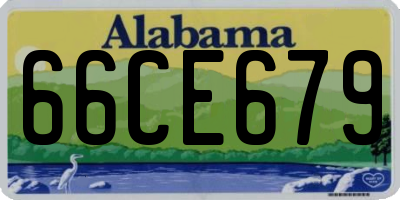 AL license plate 66CE679