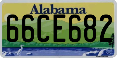 AL license plate 66CE682
