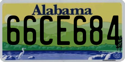 AL license plate 66CE684
