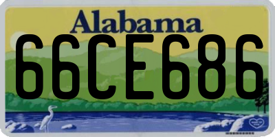 AL license plate 66CE686