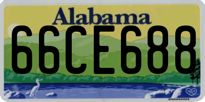 AL license plate 66CE688