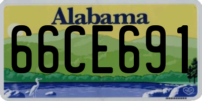 AL license plate 66CE691