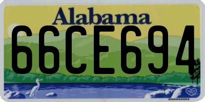 AL license plate 66CE694
