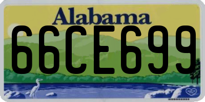 AL license plate 66CE699