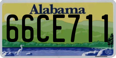 AL license plate 66CE711