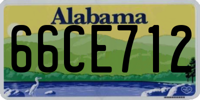AL license plate 66CE712
