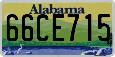 AL license plate 66CE715