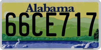 AL license plate 66CE717
