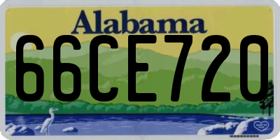 AL license plate 66CE720