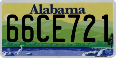AL license plate 66CE721