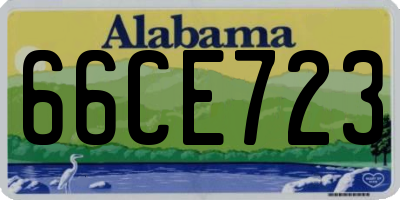 AL license plate 66CE723