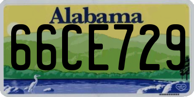 AL license plate 66CE729