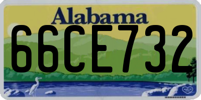 AL license plate 66CE732