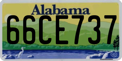 AL license plate 66CE737