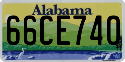 AL license plate 66CE740