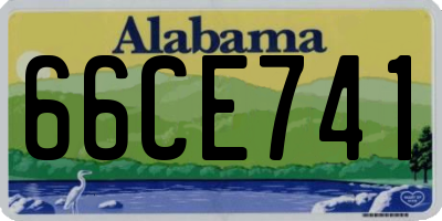 AL license plate 66CE741