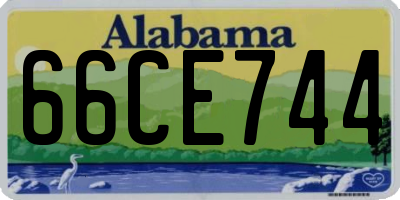 AL license plate 66CE744